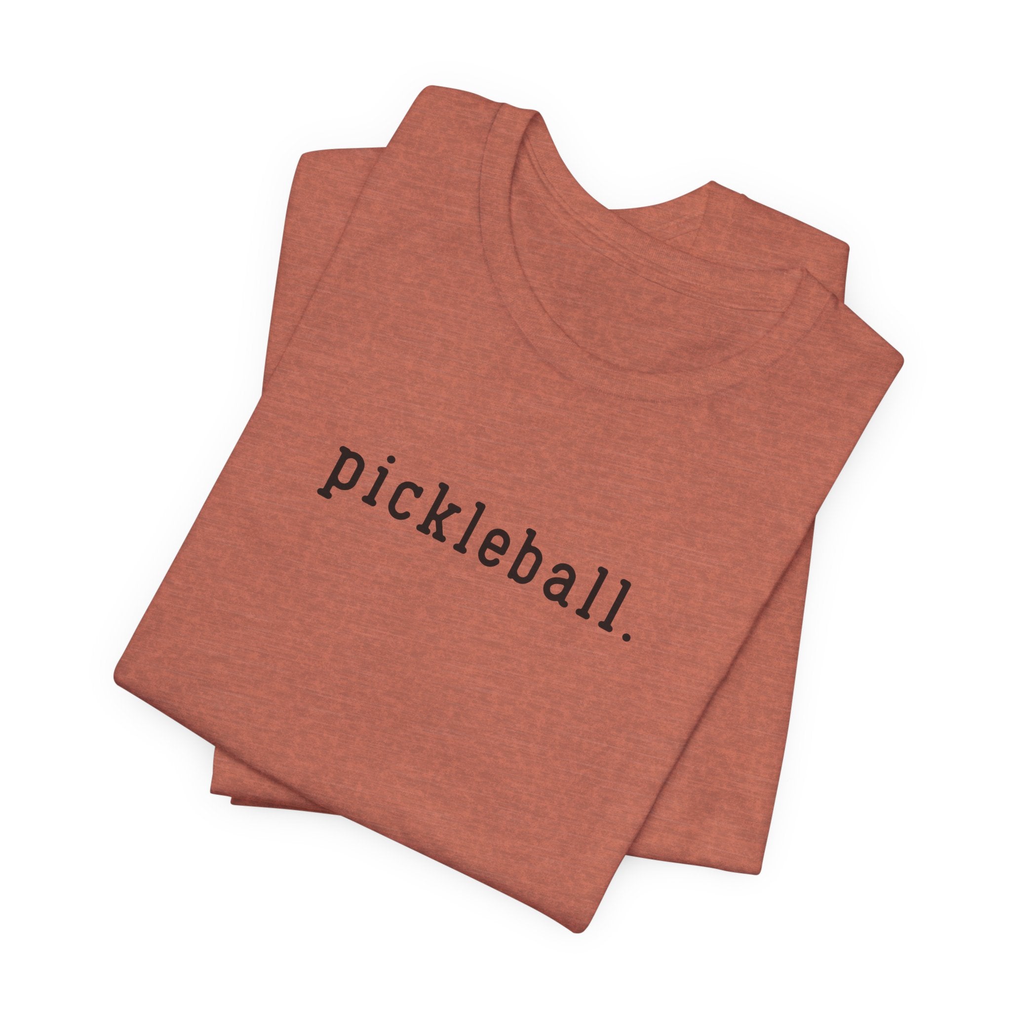 Pickleball Tee — Minimalist "pickleball." Short Sleeve Shirt for Players