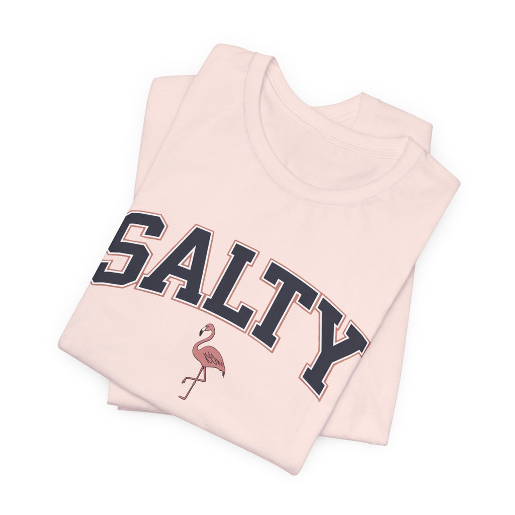 Salty Flamingo Beach Tee Shirt • Beach Tee Shirt